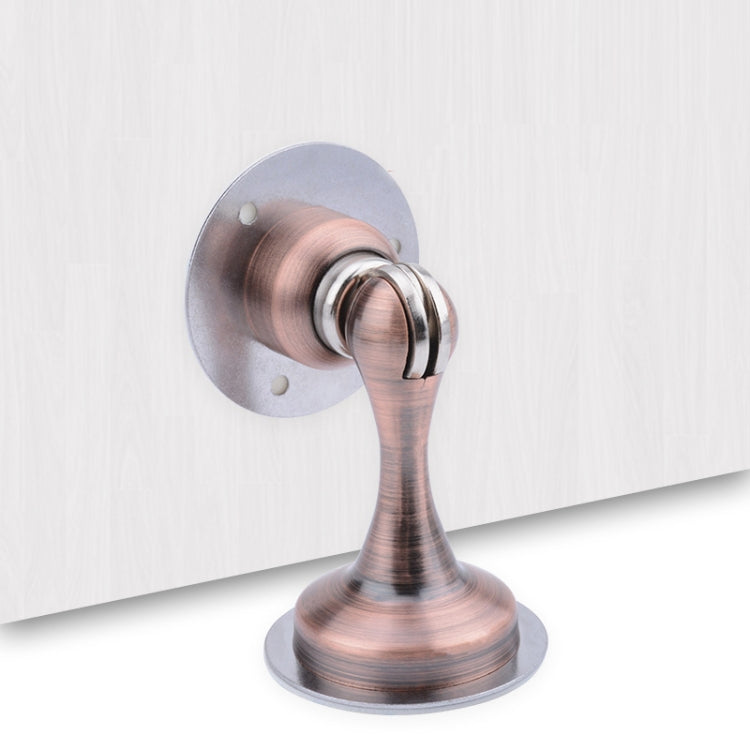 Punch-Free Stainless Steel Thickened Strong Magnetic Door Stopper, Brushed Steel, Green Bronze, Red Bronze, Black