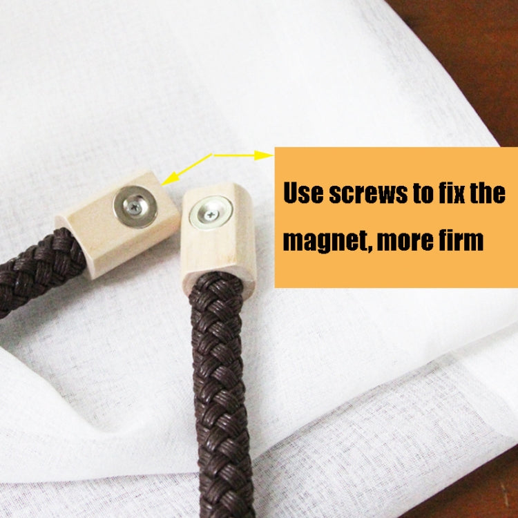 A016 Curtain Straps Free Perforation Free Installation Tassel Hanging Ball Magnet Curtain Buckle, Beige, Coffee, Light Grey, Dark Grey, Orange