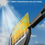 144 COB Solar Human Body Sensor Street Light Garden Wall Light with Remote Control Outdoor Security Light