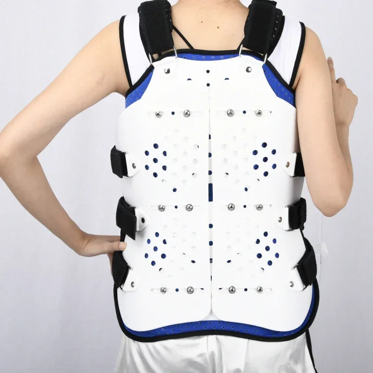 Adjustable Thoracolumbar Fixation Brace And Waist Protector,Style:, Single Airbag One Size, Double Airbag One Size, Standard Model (Without Airbag) One Size