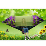 Outdoor Camping Mosquito-Proof Shade Hammock Parachute Cloth Printed Mosquito Net Hammock, Size: 270x140cm, 270x140cm Maple