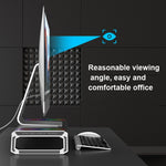 ICE COOREL T1 Monitor Increased Rack Foldable Laptop Stand With RGB Lighting & 4xUSB Expansion Interface