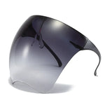 Men And Women All-Round Protection Anti-Fog Face Shield Integrated Anti-Spitting Goggles, Sunscreen Sunglasses(Gradient Gray)