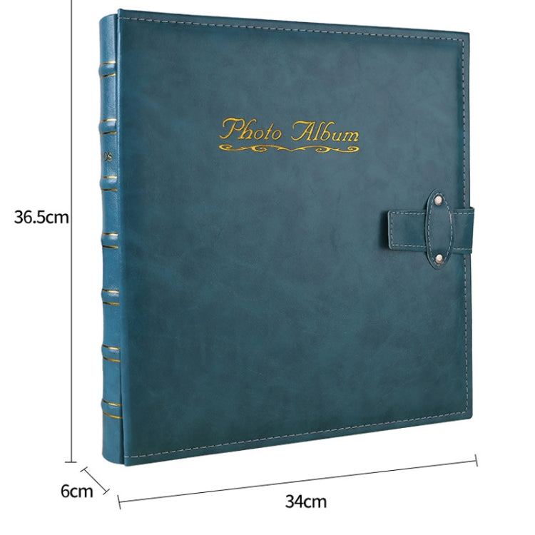 6 inch 500 Sheets Interstitial PP Album PU Leather Retro Bronzing Cover Photo Album, Red, Yellow, Blue, Black, Beige, Orange, Dark Red