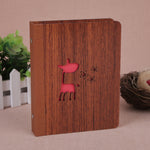 6-Inch 32 Sheets Wooden DIY Photo Album Creative Gift, 1314, Grow Up, Happiness, Baby Love, Love For You, The Story Of Time, Forever, Photo Album, I love You, I Am On My Way, Fawn, Pickup Light Stream Shadow