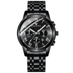 FNGEEN 4006 Men Automatic Mechanical Watch Waterproof Quartz Watch, Gold Blue Surface, Gold Black Surface, Gold White Surface, White Steel White Surface, White Steel Black Surface, White Steel Blue Surface, Black Steel Black Surface