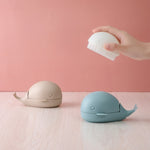 Little Whale Washing And Shoe Brushes Household Cleaning Brushes That Do Not Shed Hair Nor Damage Clothes, White, Blue, Beige
