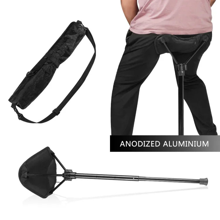 Outdoor Folding Stool Portable Queuing Seat Fishing Mazza Telescopic Folding Stool, Folding Stool