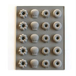 Silicone Cake Mold 25 Grid Fudge Hard Candy Silicone Biscuit Mold, Fruit, Donuts