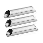20 PCS Oblique Double-Head Stainless Steel Large Spiral Tube Non-Stick Croissant Mold Croissant Tool, 20 PCS Croissant Tool