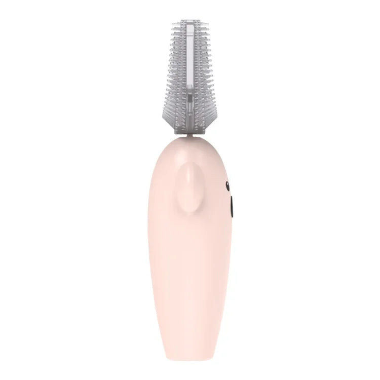 U-Shaped Children Ultrasonic Electric Toothbrush Disinfection And Drying Dmart Toothbrush, Pink, Yellow, Blue