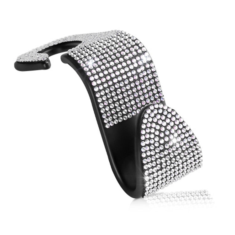 3 PCS Car Rear Seat Hooks Car Seats Multi-Function Diamond-Studded Hooks, White Diamond, Colorful Diamond, Black Diamond, Emerald, Gray Diamond, Pink Diamond, Red Diamond