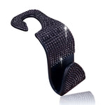 3 PCS Car Rear Seat Hooks Car Seats Multi-Function Diamond-Studded Hooks, White Diamond, Colorful Diamond, Black Diamond, Emerald, Gray Diamond, Pink Diamond, Red Diamond
