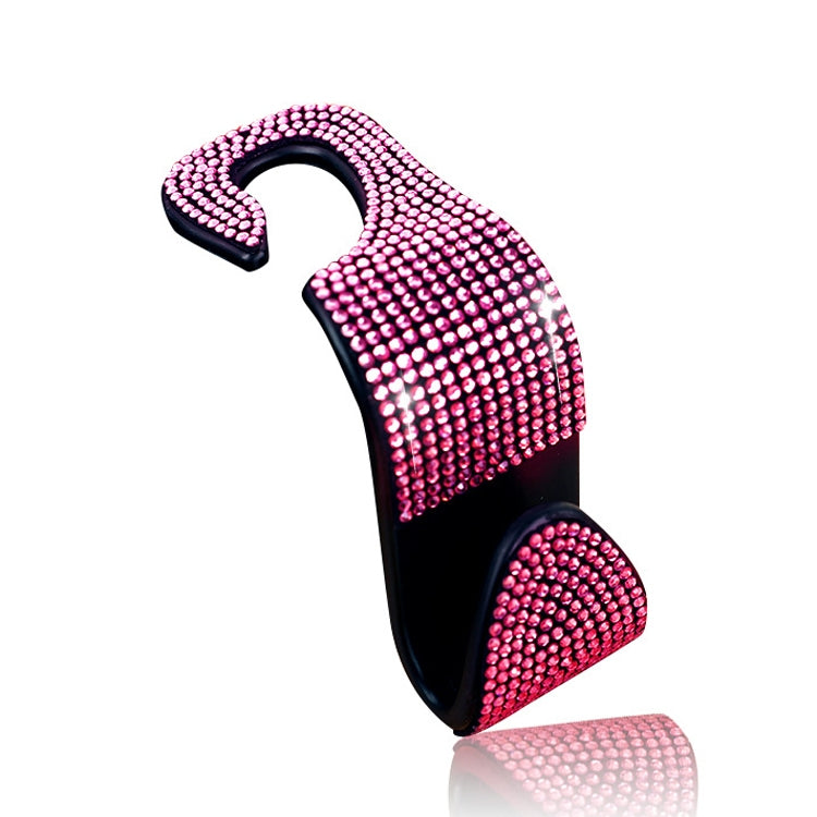 3 PCS Car Rear Seat Hooks Car Seats Multi-Function Diamond-Studded Hooks, White Diamond, Colorful Diamond, Black Diamond, Emerald, Gray Diamond, Pink Diamond, Red Diamond