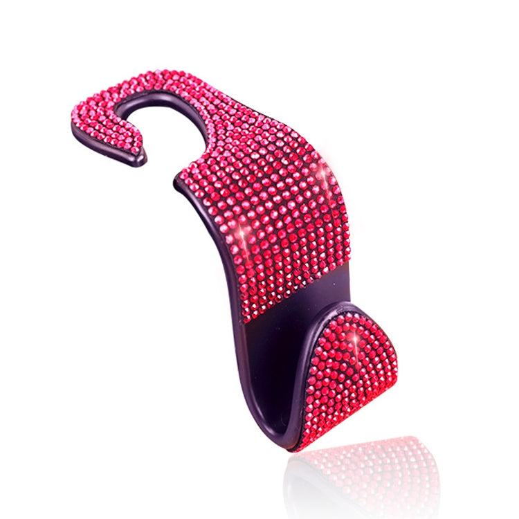3 PCS Car Rear Seat Hooks Car Seats Multi-Function Diamond-Studded Hooks, White Diamond, Colorful Diamond, Black Diamond, Emerald, Gray Diamond, Pink Diamond, Red Diamond