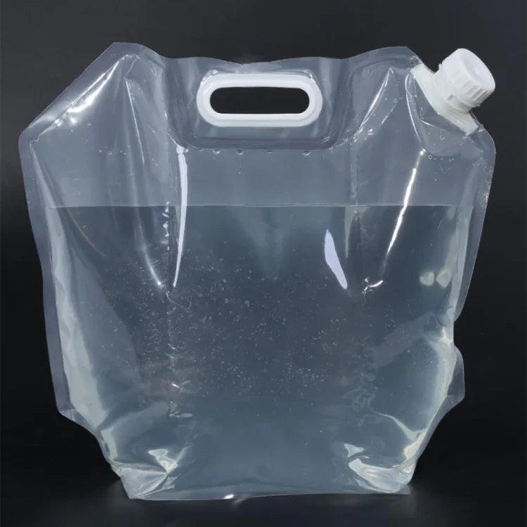Foldable Water Bag Outdoor Sports Camping Hiking Storge Water Bucket Picnic Water Container Lifting Carrier Water Bag, 5L, 10L, 15L
