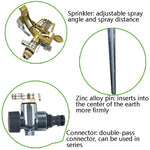 Rotating Lawn Sprinklers Zinc Alloy Gardens Agricultural Rocker Sprinklers, Rotating Lawn Sprinklers