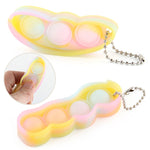 Decompression Finger Bubble Fan Keychain Pressed Venting Finger Squeezed Toys, Bubble Fan Keychain