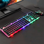 LIMEIDE GTX300 104 Keys Retro Round Key Cap USB Wired Mouse Keyboard, Cable Length: 1.4m, Punk Single Keyboard White, Punk Single Keyboard  Black, Punk Set White, Punk Set Black