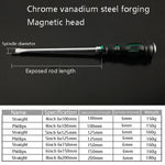 7 PCS / Set Knocking Screwdriver Oil-Resistant Through-Core Screwdriver Home Auto Repair Screwdriver, Color Random Deilvery, 7 PCS / Set