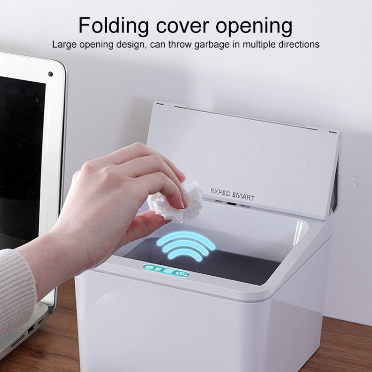 EXPED SMART Desktop Smart Induction Electric Storage Box Car Trash Can, 4L Battery Version (White), 4L Charge Version (White), 4L Battery Version (Gray), 4L Charge Version (Gray), 6L Battery Version (White), 6L Charge Version (White)