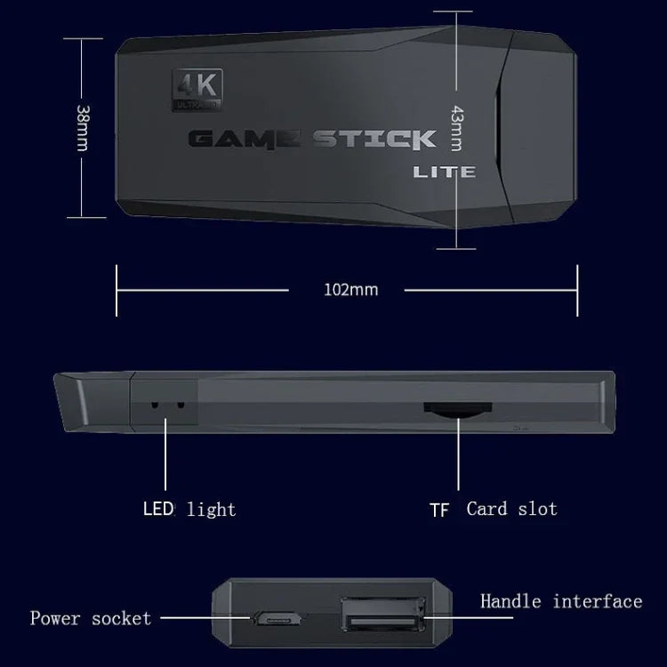 M8 Wireless HDMI Arcade Game Home TV Mini Game Machine with 2 x GamePads, M8  32G (Wireless), M8  64G (Wireless)