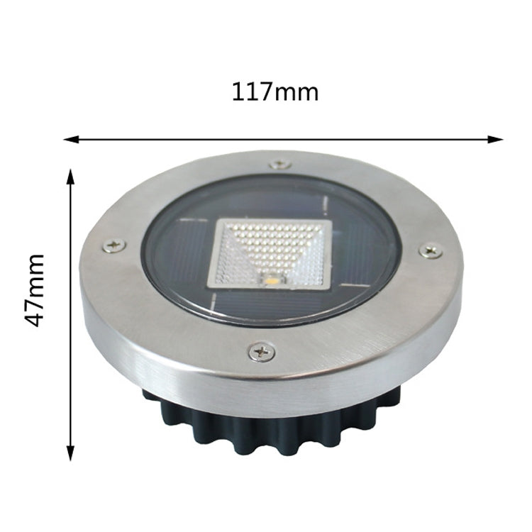 Outdoor Solar Buried Light Household Garden Grass Ground Waterproof Lamp, White Light, Warm Light