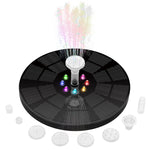 Colorful Lamp Battery Solar Fountain Floating Landscape Fountain, Colorful Lamp Fountain