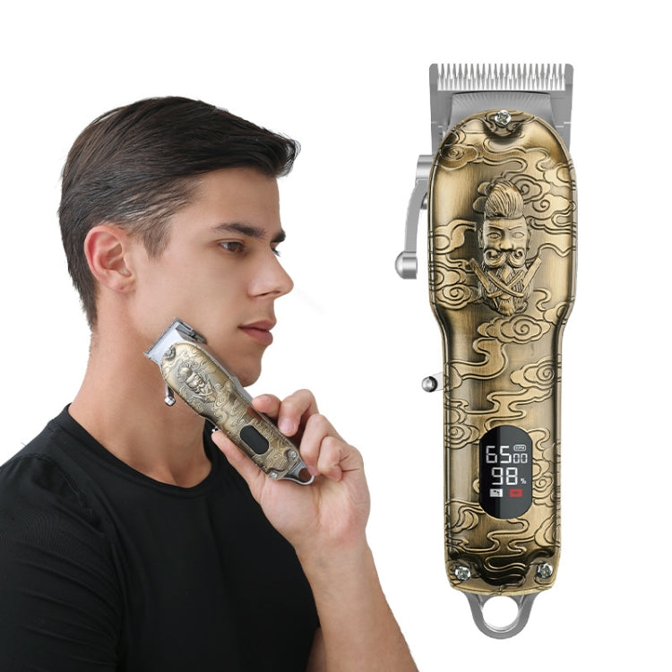 RESUXI Retro Piaget Hair Clipper LCD Digital Display High-Power Hair Clipper, JM-106 EU Plug