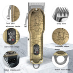 RESUXI Retro Piaget Hair Clipper LCD Digital Display High-Power Hair Clipper, JM-106 EU Plug