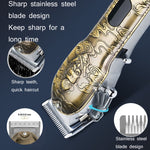 RESUXI Retro Piaget Hair Clipper LCD Digital Display High-Power Hair Clipper, JM-106 EU Plug