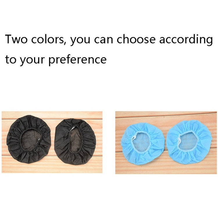 50 Pairs Earphone Disposable Dust Cover Game Headset Non-Woven Protective Cover, 50 Pairs of Independent (Black), 50 Pairs of Independent (Blue)