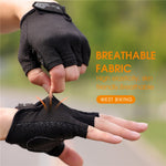 WEST BIKING YP0211218 Cycling Breathable Short Gloves Non-Slip Half Finger Gloves, M, L, XL, 2XL