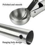 Stainless Steel Ice Cream Spoon Dessert Spoon Ice Cream Scooper, 4 PCS Stainless Steel