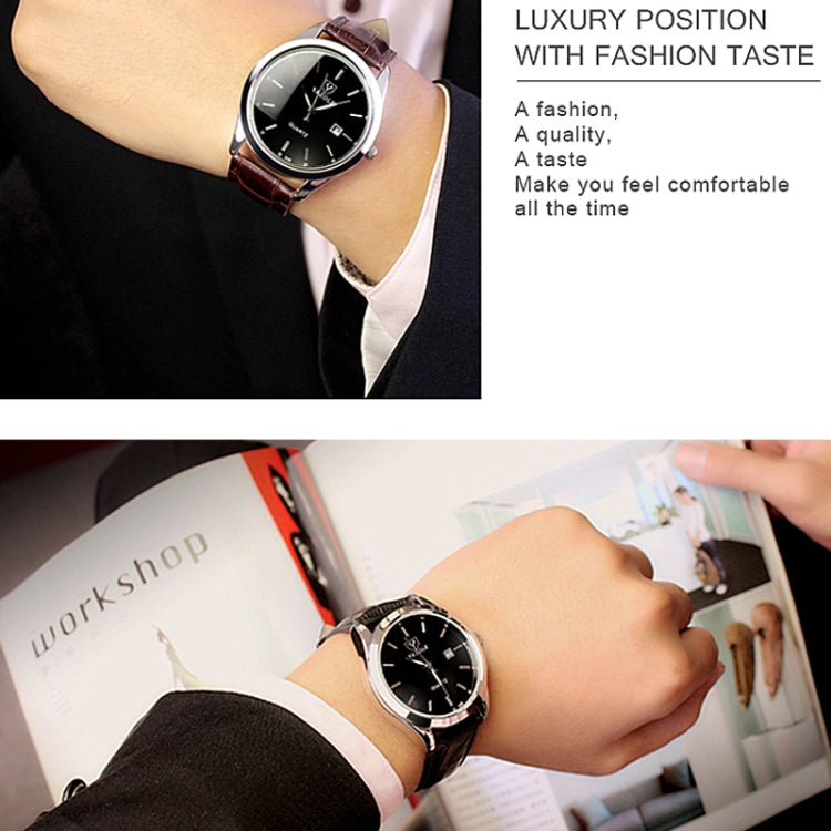 YAZOLE 308 Luminous Quartz Watch Men Watch, White Tray Brown Belt, White Tray Black Belt, Black Tray Black Belt, Black Tray Brown Belt, White Tray Silver Steel Strip, Black Tray Silver Steel Strip, Black Shell Black Tray Black Belt                     ...