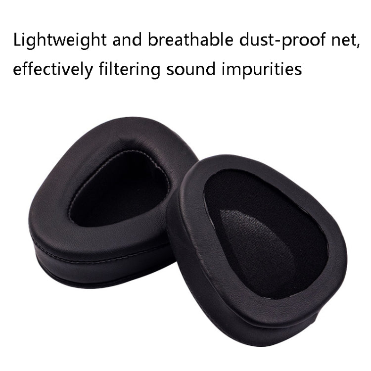 1 Pairs Headphone Sponge Leather Earmuffs For Skullcandy Aviator 2, Black, Brown