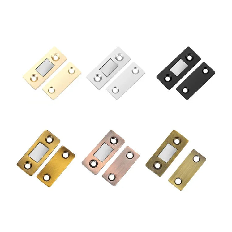 Punch-Free Invisible Cabinet Door Magnetic Suction Launcher Door Suction Double Magnet Sliding Door Suction, Black, Golden, Green Bronze, Red Bronze, Yellow Bronze