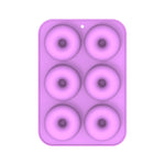 Oven Baking Tools Silicone Cake Donut Mold, 8 Even Brown, 6 Even Blue, 6 Even Purple, 6 Even Green, 6 Even Orange, 6 Even Yellow, 6 Even Red