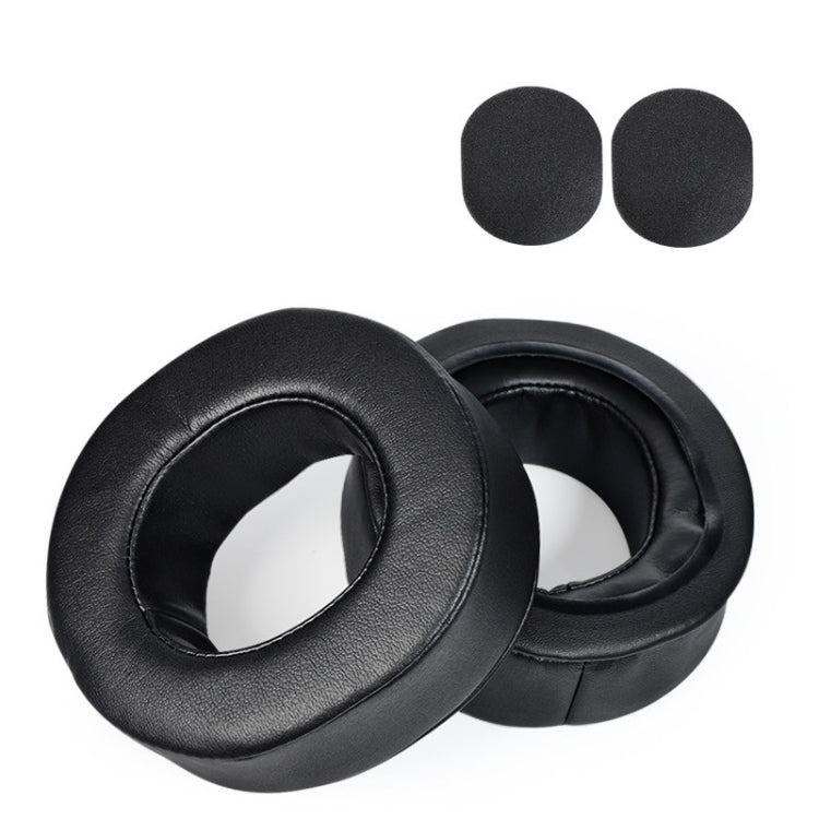 2 PCS Earmuffs Sponge Cover For Sony MDR-DS7500 / RF7500, Style:, Thickened Protein Skin With Cotton Pads, Thickened Lambskin With Cotton Pads, Original Protein Skin, Original Lambskin