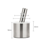 Kitchen 304 Stainless Steel Garlic Masher Spice Bean Nut Grinder, Straight Shape, Waist Shape, Drum Shape, Big Bowl Shape, Large Drum Shape