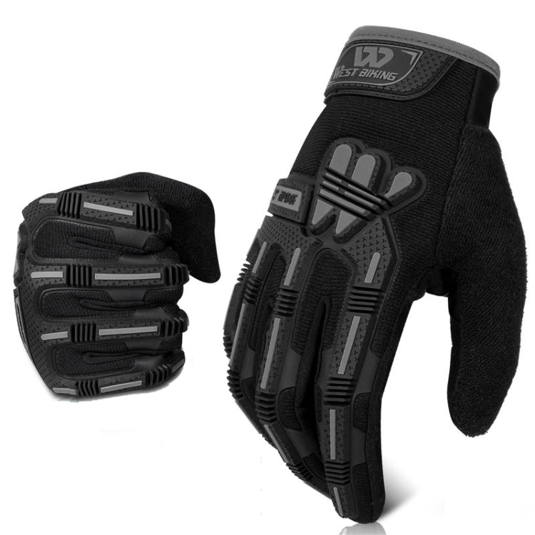 WEST BIKING YP0211208 Riding Gloves Motorcycle Bike Long Finger Non-Slip Touch Screen Gloves, M, XL