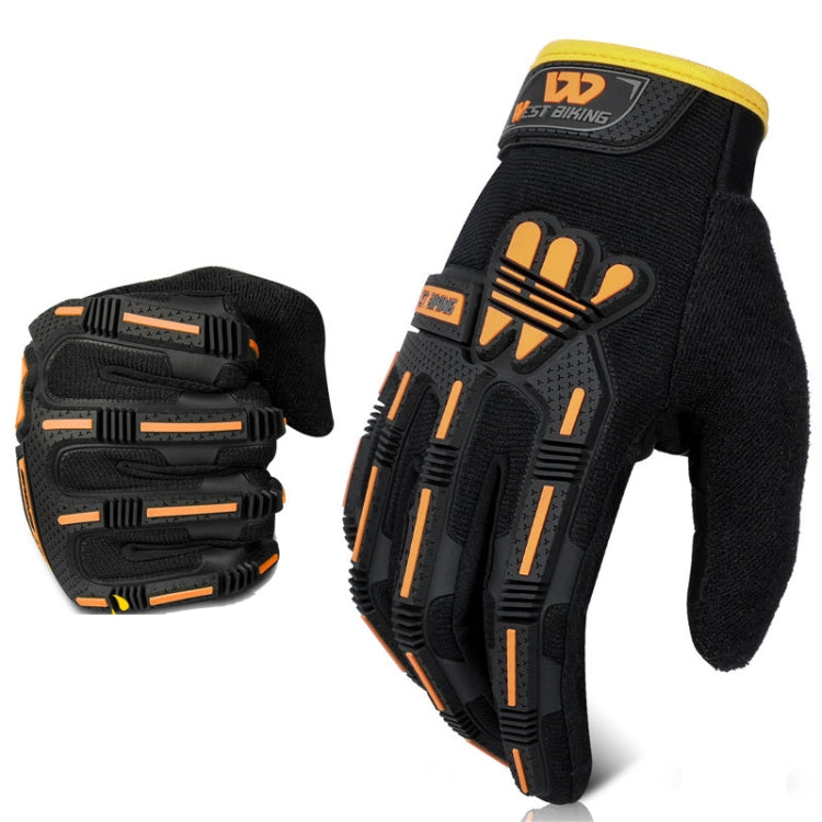 WEST BIKING YP0211208 Riding Gloves Motorcycle Bike Long Finger Non-Slip Touch Screen Gloves, M, XL