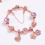 Women Rose Gold Beaded Bracelet, SL124 18cm, SL124 19cm, SL124 20cm, SL125 18cm, SL125 19cm, SL125 20cm, SL126 18cm, SL126 19cm, SL126 20cm, SL128 18cm, SL128 19cm, SL128 20cm, SL129 18cm, SL129 19cm, SL129 20cm, SL130 18cm, SL130 19cm, SL130 20cm     ...