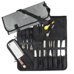 WESSLECO Chef Knife Tool Storage Bag Oxford Cloth Knife Bag, WESSLECO Gray