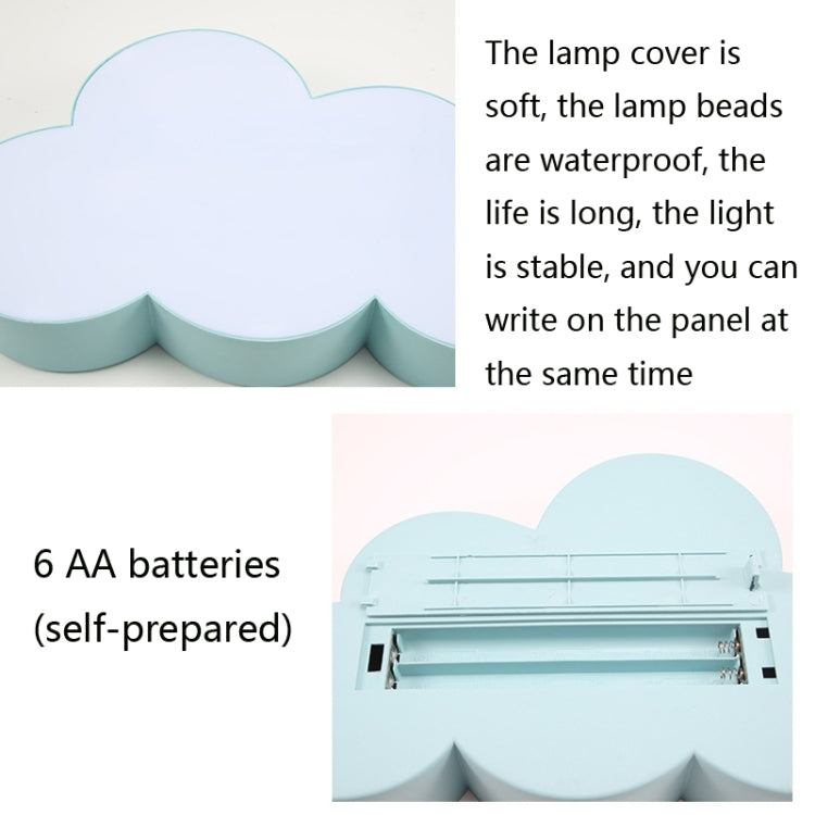 HS-007 LED Letter DIY Cloud Erasable Message Board Confession Lamp, White, Black, Pink, Blue