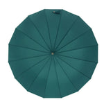 16 Bone Plain Straight Umbrella Small Fresh Long Handle Umbrella, High Indigo, Grapefruit Pink, Matcha Green, Orange, Apricot, Dark Blue, Mint Green, Charm Blue, Ginger, Red Wine, Violet, Classic Black, Vanilla Green, Wood Handle High Indigo