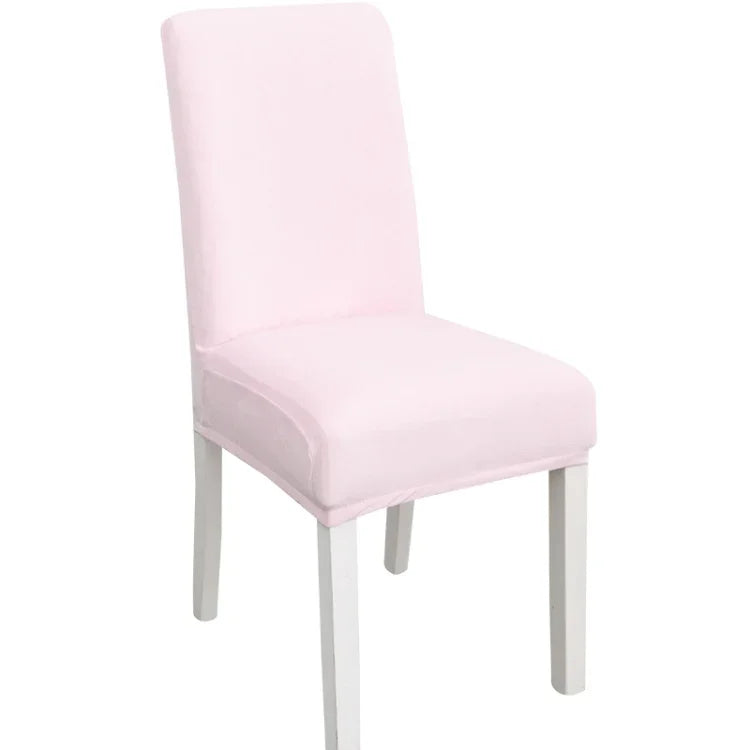 Simple Soft High Elastic Thickening Velvet Semi-Interior Chair Cover Hotel Chair Cover, Coffee Gray, Yellow Green, Wine Red, Navy, Black, Dark Green, White, Peacock Blue, Light Gray, Carbon Gray, Camel, Royal Blue, Beige, Grape Purple, Red, Orange     ...