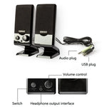 Edifier R10U Mini USB Laptop Speaker, R10U Black
