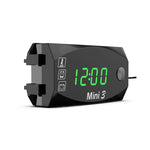 Voltage Clock And Temperature 3 In 1 LED Electronic Meter Large-Screen Digital Display Waterproof And Dustproof Voltmeter, 3 In 1 LED Red Light, 3 In 1 LED White Light, 3 In 1 LED Green Light