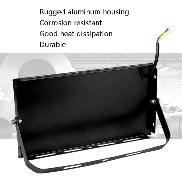 Waterproof LED Flood Light Outdoor Garden Light Construction Site Lighting Project Light, Specs:, 100W 96 Beads (Cool White)